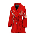 Sorority Bath Robe - Delta Sigma Theta Red Pearl Women's Bath Robe