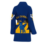 Sorority Bath Robe - Sigma Gamma Rho Blue Pearl Women's Bath Robe