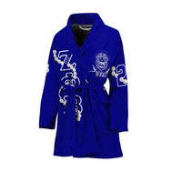 Sorority Bath Robe - Zeta Phi Beta Blue Pearl Women's Bath Robe