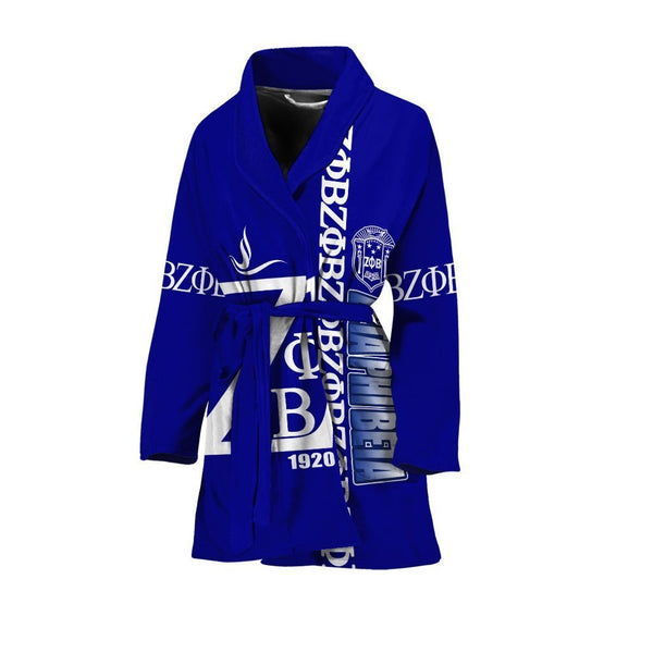 Sorority Bath Robe - Zeta Phi Beta Style Women's Bath Robe