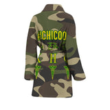 Sorority Bath Robe - Chi Eta Phi Camouflage Miliraty Women's Bath Robe