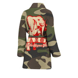 Sorority Bath Robe - Delta Sigma Theta Camouflage Miliraty Women's Bath Robe