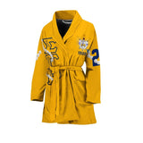 Sorority Bath Robe - Sigma Gamma Rho Yellow Pearl Women's Bath Robe