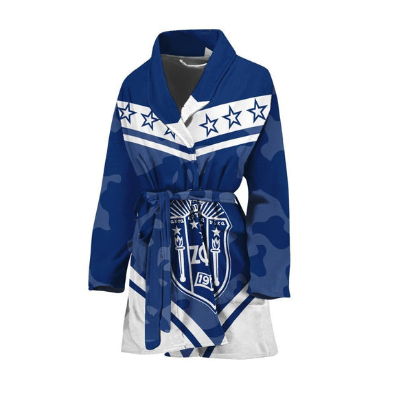 Sorority Bath Robe - Zeta Phi Beta Camouflage Women's Bath Robe