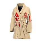 Sorority Bath Robe - Delta Sigma Theta Cream Pearl Women's Bath Robe